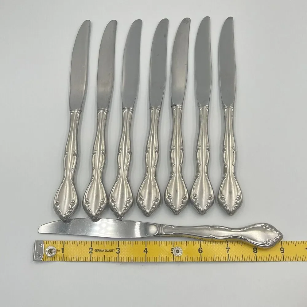 8 QTY Oneida USA CANTATA Dinner Knives Stainless Steel Replacement Flatware 9